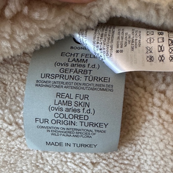 Bogner Cream Real Shearling Jacket —Rare - Picture 10 of 15